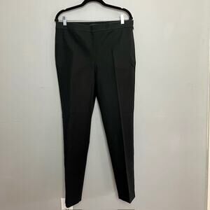 Talbots Chatham Ankle Pants Women 10 Black Stretch Career Wear Capsule Wardrobe